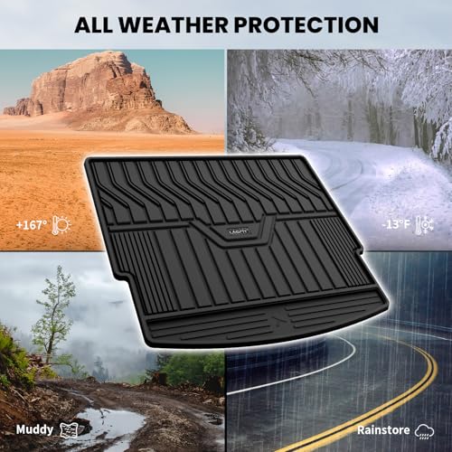 Image of LASFIT Cargo Mat for Rogue 2026 2025 2024 2023 2022 2021 | All Weather TPE Custom Fit Cargo Trunk Mat Accessories, Black