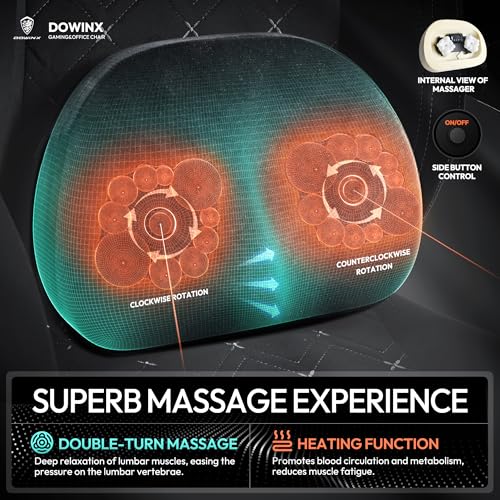 Sedia Gaming Ergonomica, Poltrona Gaming con Cuscini in Tessuto, Rotelle e Poggiatesta, Sedia da gaming Traspirante con Poggiapiedi e Supporto per la Zona Lombare, Nero - Sedia gaming - Immagine 2