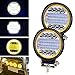 YnGia 72W LED Faro da lavoro con Angel Eye, 2PCS Fari fendinebbia LED Faretti guida 12V 24V Luci ausiliarie per fari per fuoristrada Trattore per camion 4x4 ATV UTV SUV