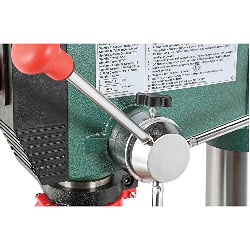 Grizzly G7943 12 Speed Heavy-Duty Bench-Top Drill Press