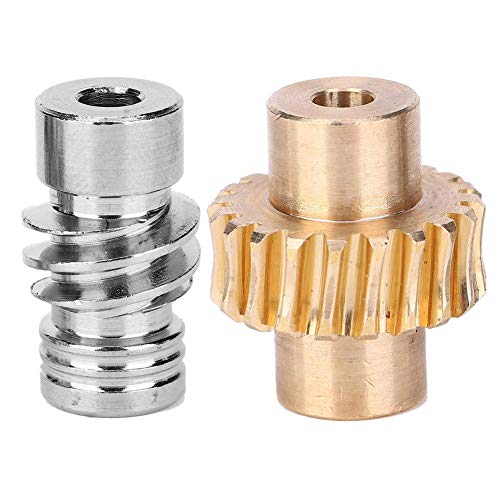 Image of Worm Wheel, 10:1 Bronze Worm Gear with Metal Worm Set Worm Gear for Industrial Robot Parts
