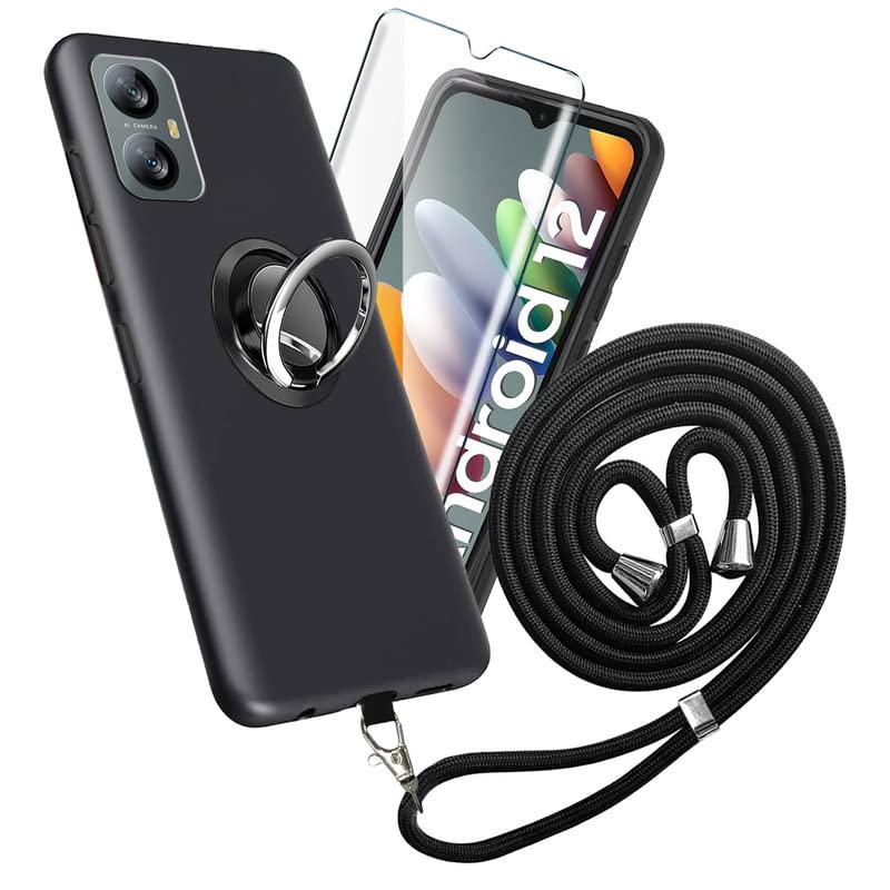 Cover + 2 Vetri Temperato Per Blackview A52/A52 Pro - Custodia Trasparente In TPU Morbido