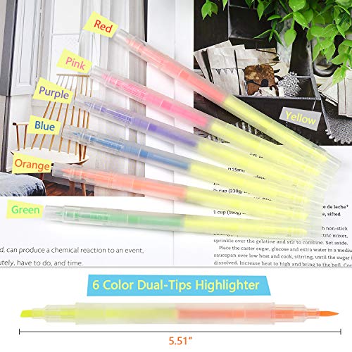 EAONE Writing Essentials Kit- Fineliner Color Pen Highlighter Pen Retractable Multicolor Ballpoint Pens Pencil with Erasers and Pencil Sharpener for Adults Student School Office Supplies-44 Counts - Thumbnail 3