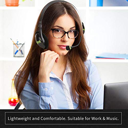 SunshineFace Cuffia con Microfono Cuffia Usb su