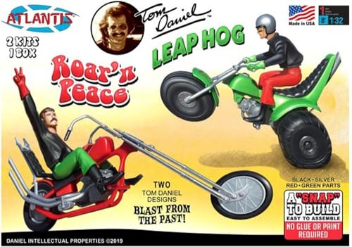 Atlantis Model Snap Together Leap Hog and Roar N Peace 2 pack Plastic Model Kit Tom Daniel Atlantis