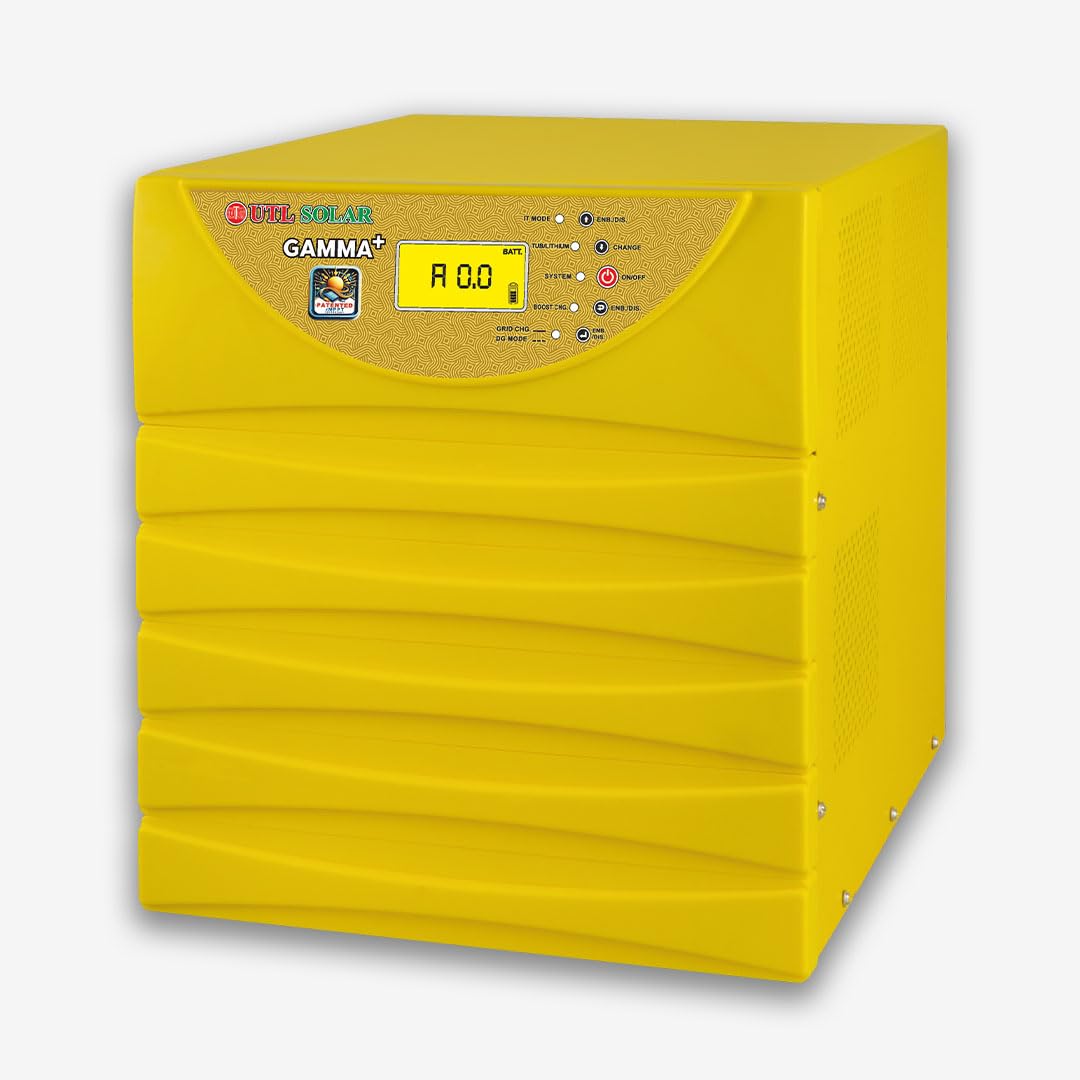 UTL Gamma Plus 3350 MPPT Solar Inverter for Home Office & Shops | Pure Sinewave | Double Battery Inverter Supports Lithium & Lead Battery | LCD Display | Easy Installation | 2 Yrs Warranty (3 kVA /24) (B0DGQK1QM5) Amazon Price History, Amazon Price Tracker