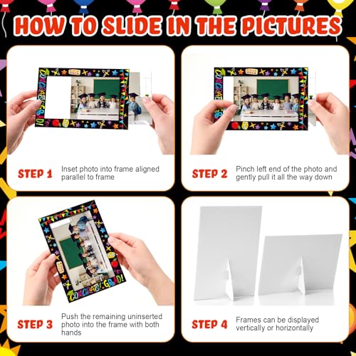 Image of AmazingSpark 50 Pack Kindergarten Graduation Picture Frames 2026 4 x 6 My First Preschool Graduation Picture Frame Gifts Cardboard Photo Display for Kids Boys Girls Students Son(Kindergarten)