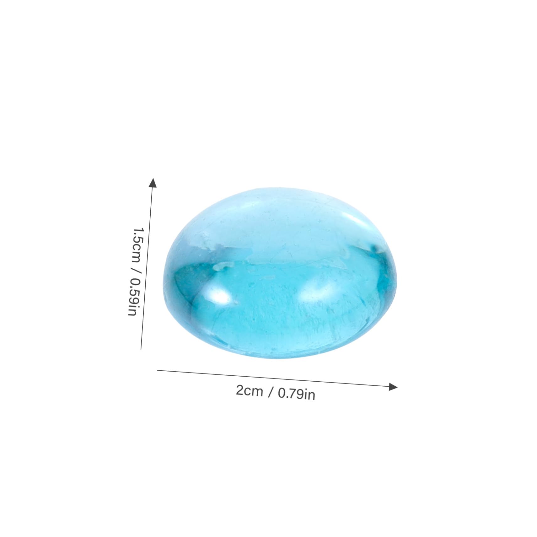 GOOHOCHY Glass Macadam Fish Tank Decor Unique Landscape Stones for DIY Projects