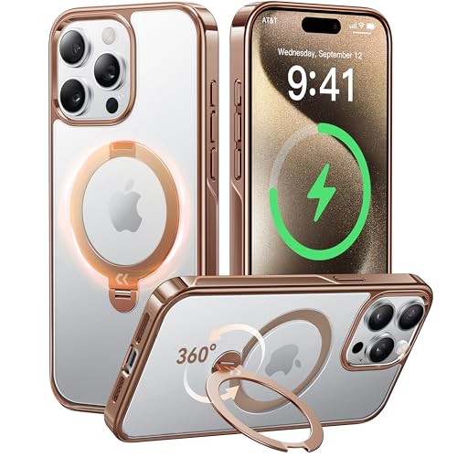 Amazon.co.jp: 【透き通る上質感・定点360°回転】CASEKOO iPhone 15