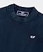 vineyard vines Boys' Cotton Garment Dye Logo Crew Sweater, Nautical Navy