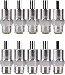 Bebedouro Automático para Hamster Porco da Índia Coelho, Aço Inoxidável, Anti-Vazamento, Kit com 10 Unidades