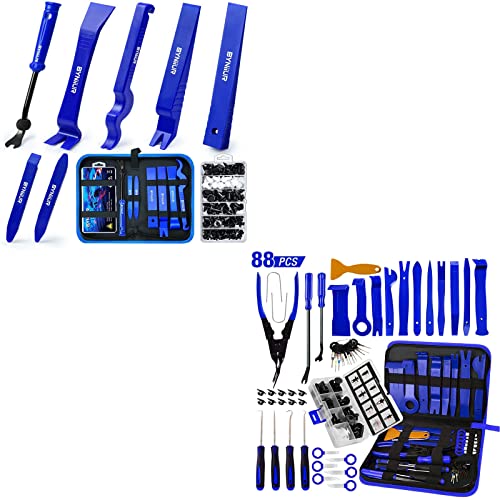 BYNIIUR Bundle of 88 Pcs Trim Removal Tool and Auto Trim Removal Tool Kit