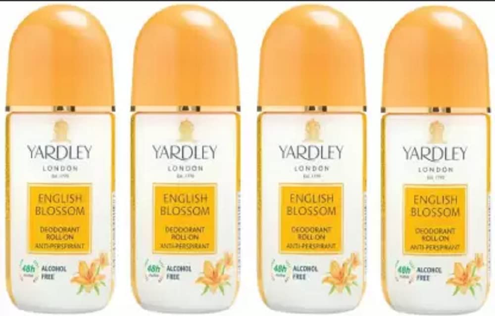 Yardley London 4 English Blossom Deodorant Roll-on - For Men & Women(Pack of 4) Deodorant Roll-on - For Men & Women (200 ml, Pack of 4)-image-28