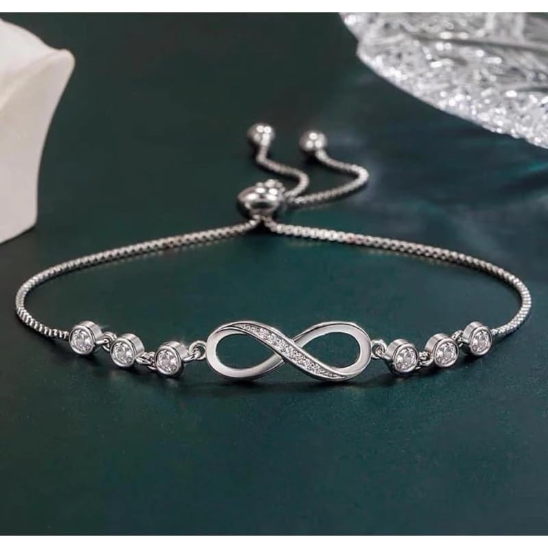 To My Daughter – Forever Connected Infinity Bracelet from Dad with Loving Message in Elegant Gift Box, Meaningful Gift for Daughter on Birthday, Christmas or Wedding, Cubic Zirconia Jewelry4