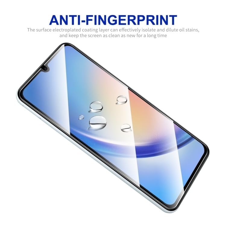 Image of Gorilla Extra Strong Premium HD+ Tempered Guard Glass for Samsung Galaxy M15 Edge to Edge Full Coverage Fingerprint and Oil Resistant with Easy Installation Kit