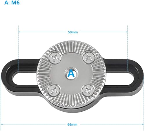 Miniatura 2 de CAMVATE Adaptador de conexión Rosette M6 estándar con dos tornillos de 1/4"-20 - 2572