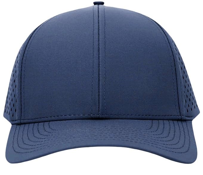 Image of Men's Baseball Cap Fits OSFM & XXL Laser Perforated Golf Ball Hat Water Resistant Quick Dry Adjustable Snapback Caps