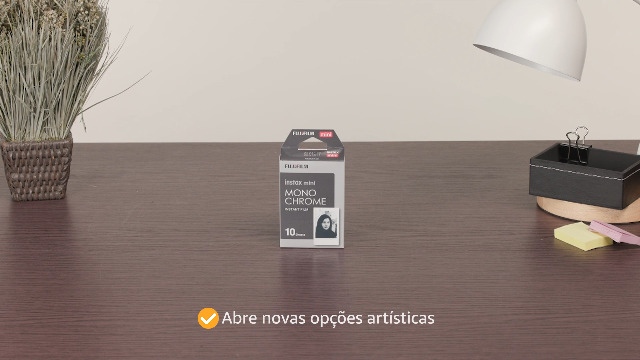 Filme Instax Mini Monochrome com 10 Fotos, Fujifilm | Amazon.com.br