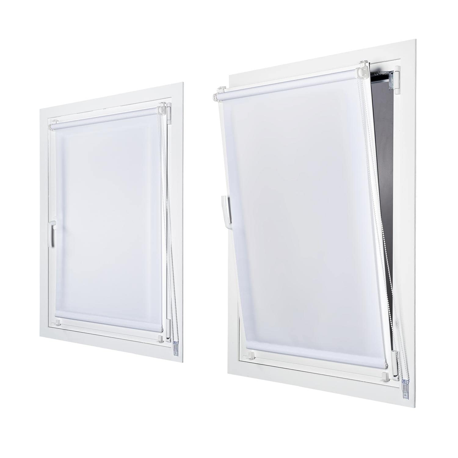Stor Planet - Store enrouleur Clip&Fix Blanc Stor Planet 90 (L) x 180 (H) cm.