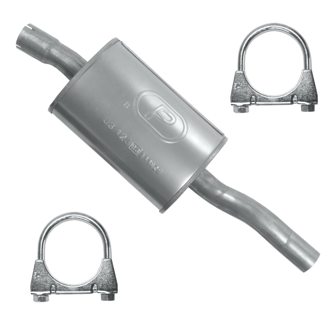 POLMOstrow Auspuff Mitteltopf für BMW 3er E46 1.9 Stufenheck, Kombi Touring, Coupe 1998-09.2002