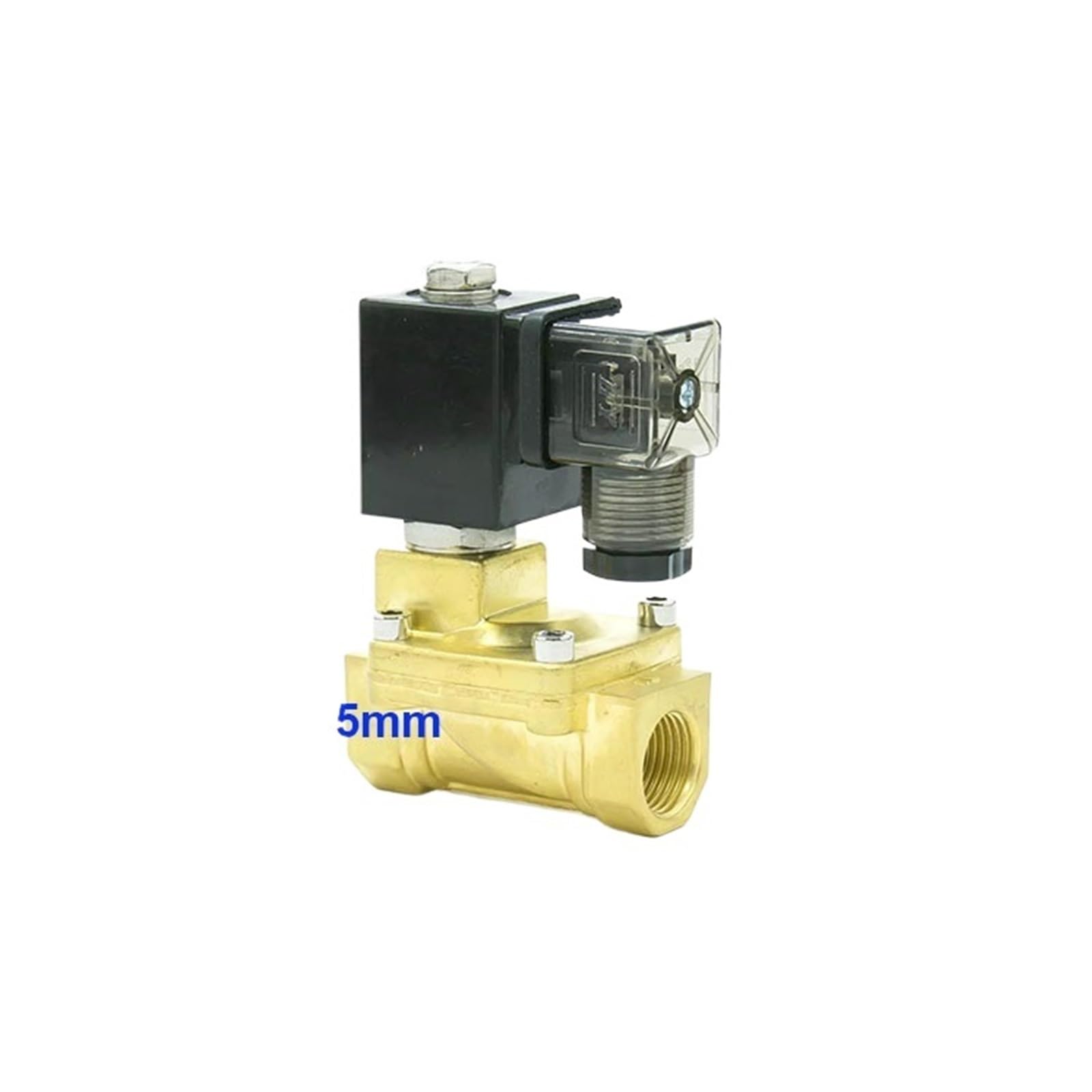 ZXTIIEUF 2 Way Normal Close Pneumatic Brass Pilot Solenoid PX-10 Port G3/8" Low Pressure 0.5-10bar Orifice 15mm D14511 Coil(Ac110v)