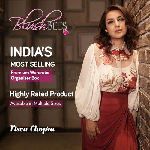 Image of BlushBees Living Box - Storage Boxes for Clothes, Shirts, Saree Cover (BLUE, 24 Ltr - Pack of 1) (AR-482)