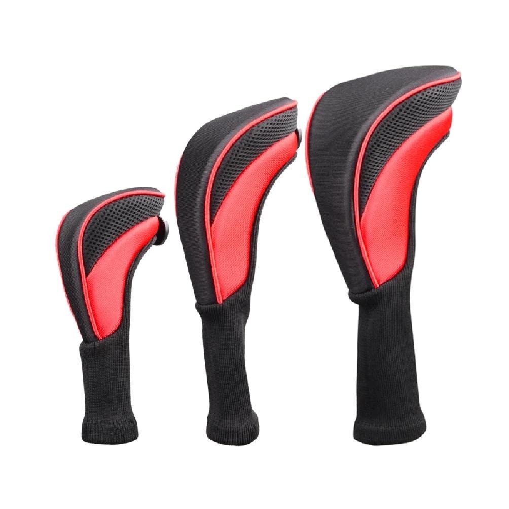 Golfschlägerhauben Mit Reißverschluss - Neopren Schützer Für Hölzer & Driver