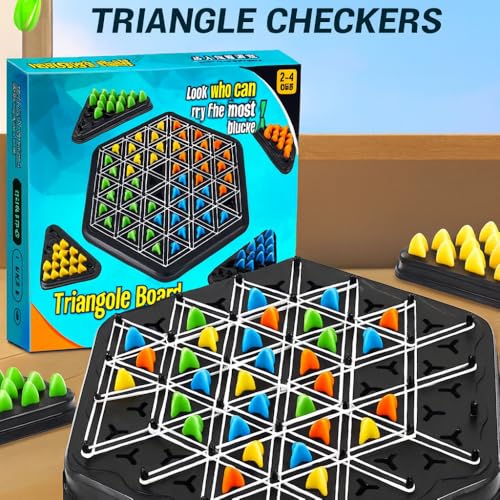 Image of Wora Chain Triangular Chess Game - Educational Toys for 4 Year Old Boy, Intelligent Toy Battlegame, Kids Playing Items Indoor, Educational Toys for 3 Year Old, Learning & Fun