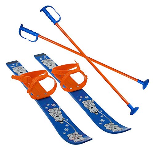 Esquí para niños, Longitud: 70 cm, Color: Azul Claro