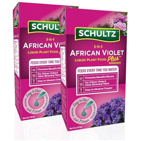Schultz African Violet Plus Liquid Plant Food 8-14-9, 4 oz, (2 Pack) Cover