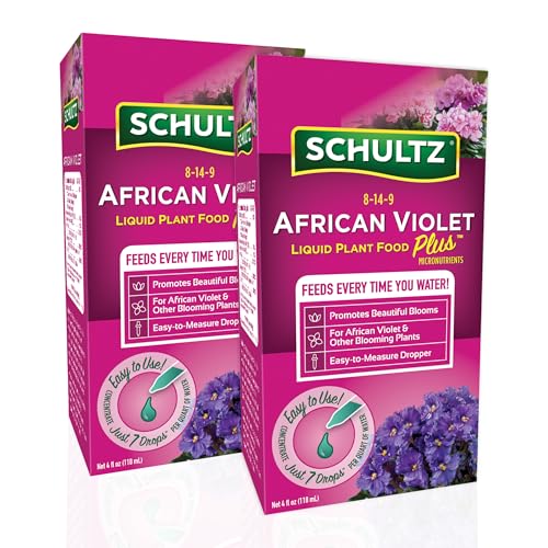 Schultz African Violet Plus Liquid Plant Food 8-14-9 4 oz (2 Pack)