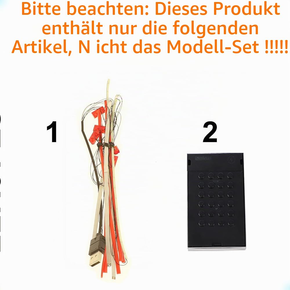 GEAMENT LED Licht-Set Kompatibel mit LEGO Oracle Red Bull Racing RB20 F1 Rennauto Technic 42206 Bausteine Modell (Modellsatz Nicht enthalten)