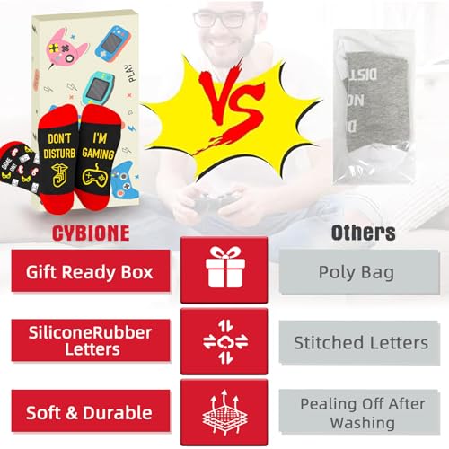Nieuwigheidcadeaus voor mannen Grappige sokken, Gamer-kousvullers voor tienerjongens Kerstmis Kousvullers Cadeau-ideeën voor mannen Verjaardag - Afbeelding 3