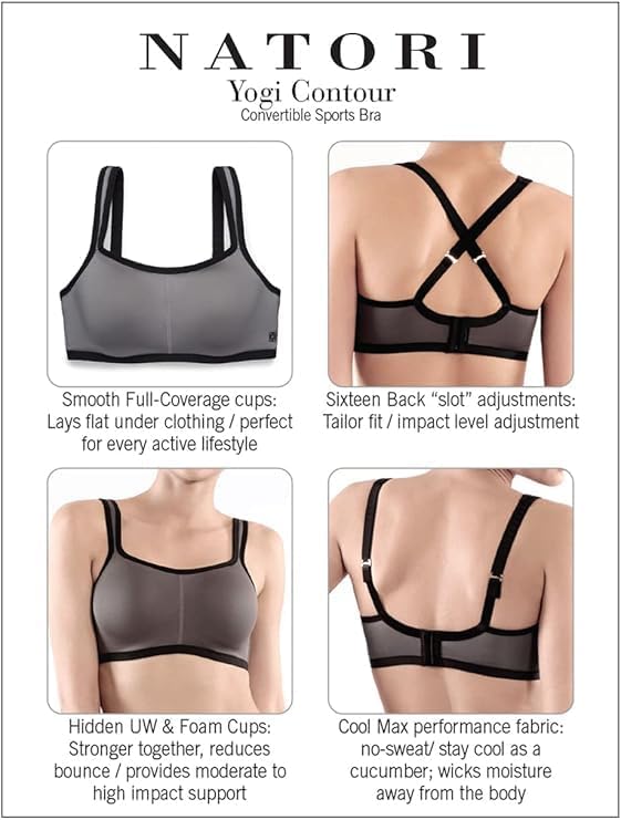 Natori Yogi Women's Bra Convertible Sports - Image 5