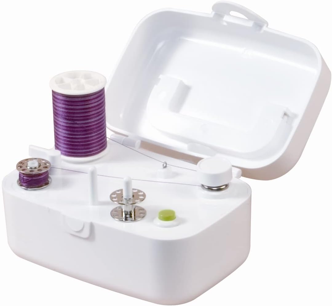 Sidewinder Portable Bobbin Winder, Cotton, White