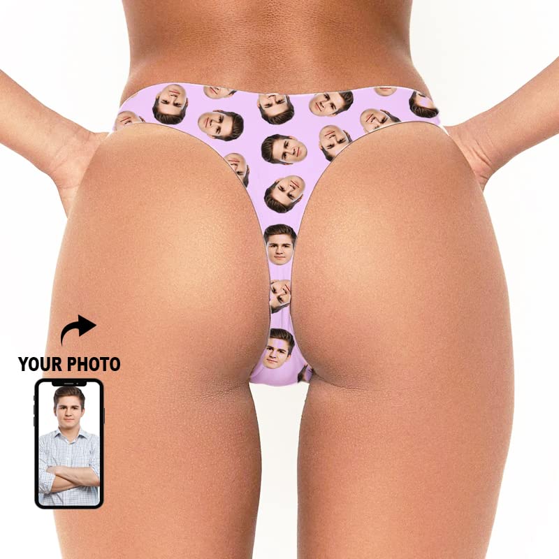 Miniatura 6 de Custom photo bikini thong Personalized Thong bikini With Your Words, Bikini personalizado con tu foto o texto (L)