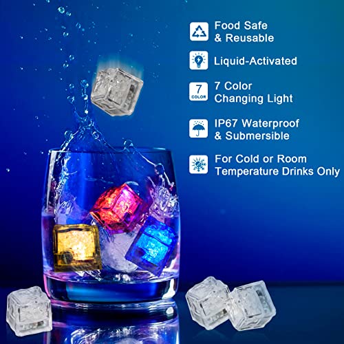 Cubos de hielo LED multicolor pack 500 Nonley miniatura 3