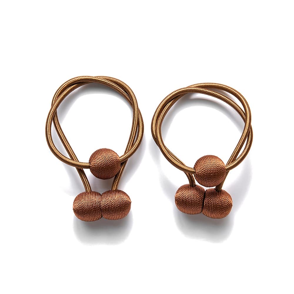 Alzapaños para cortina Youther de bronce con fuertes imanes, pack de 2 unidades