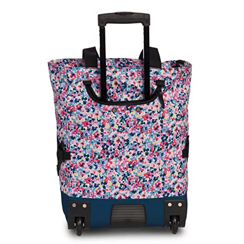 Punta Wheel Print Einkaufstrolley Einkaufsroller Einkaufswagen Shooping Trolley 10008, Farbe:Bunt/Marineblau – Bild 6