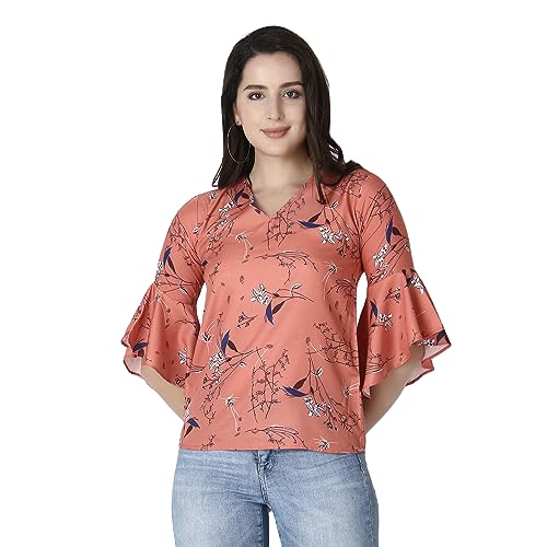 Image of DHRUVI TRENDZ Solid Regular Fit Jeans Rayon Western Tops for Women Stylish