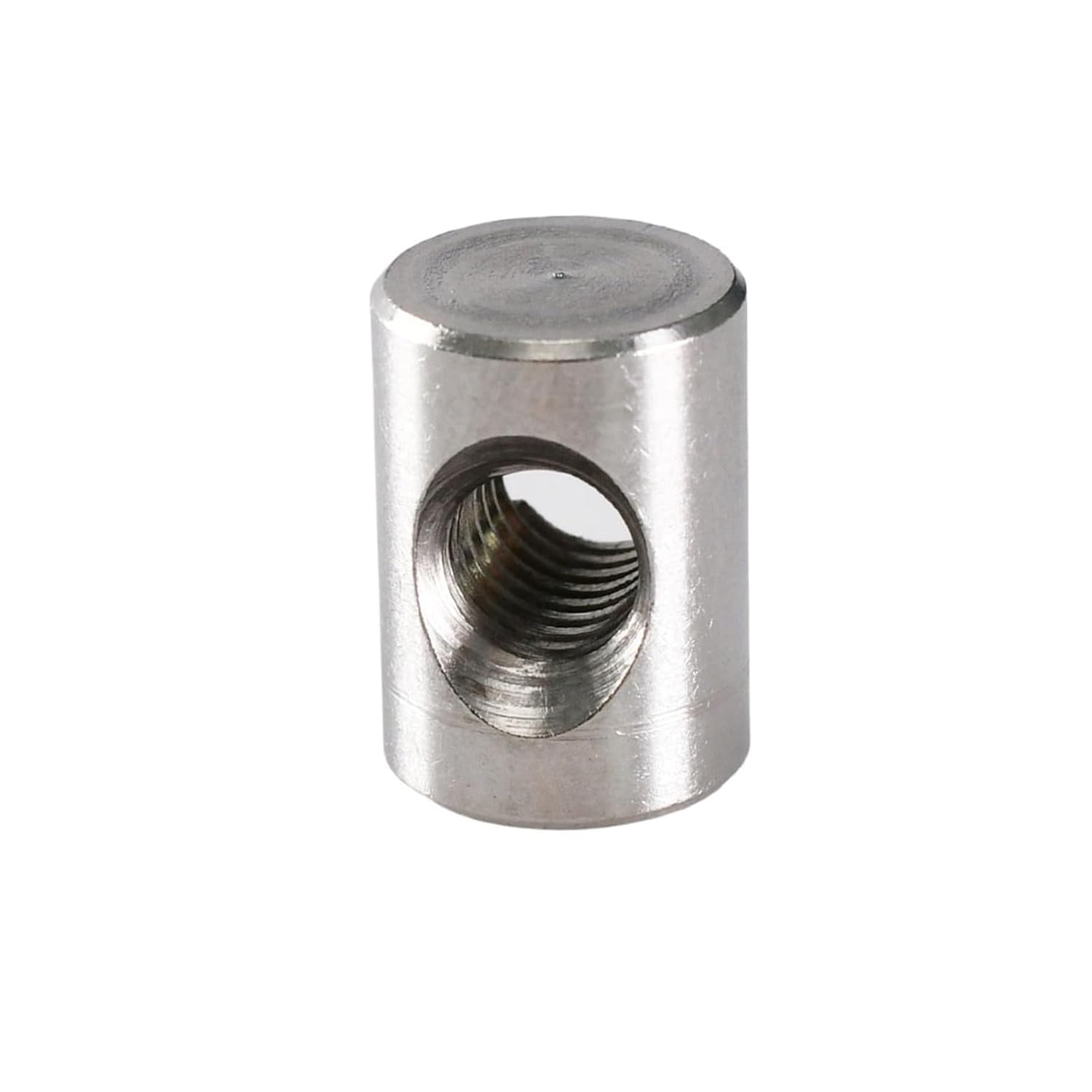PULaif Furniture Barrel Nuts, Thumb Screws Multi Sizes Pack Of 10 Barrel Bolts Cross Dowel Fittings Bed Chair Hole Nut(M5x10)
