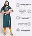 True Shape Maternity Dress for Women Embroidered Straight Maternity Dress with Hidden Zipper for Breastfeeding Pregnancy, dark blue, 46