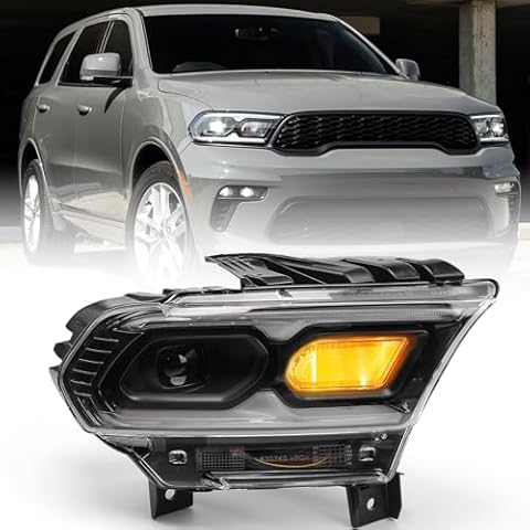 FIONE LED Headlight Assembly for Dodge Durango Cover