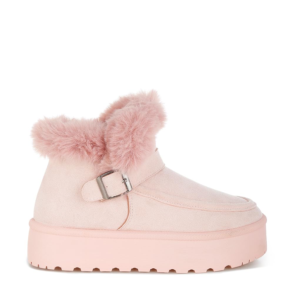 London Rag Linka Pin Buckle Detail Snow Boots