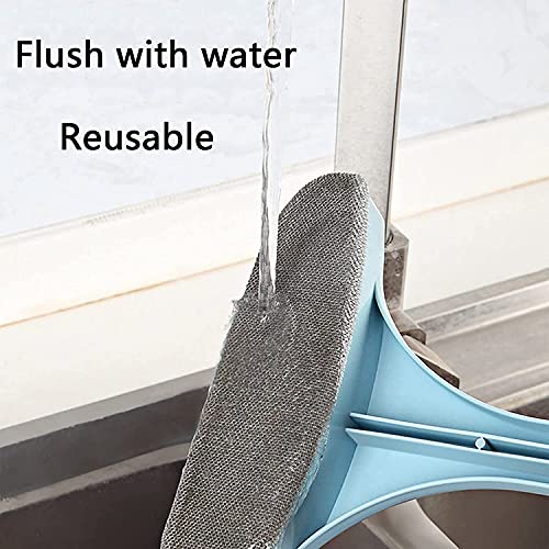 LISHD 2-in-1 Window Screen Cleaning Brush, Detachable Window Cleaner Tool with Wet and Dry Dual-Use, Suitable for Car Windows, Screens