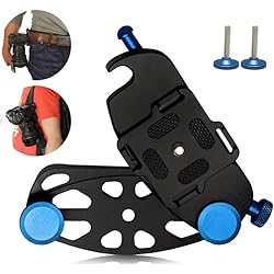 Soporte Camara Reflex Soporte de Cámara Montaje de Mochila Clip de Cinturón Liberación Rápida Aleación de Aluminio para Cámara SLR, Cámara de Acción GoPro Hero Insta360 (Blue)