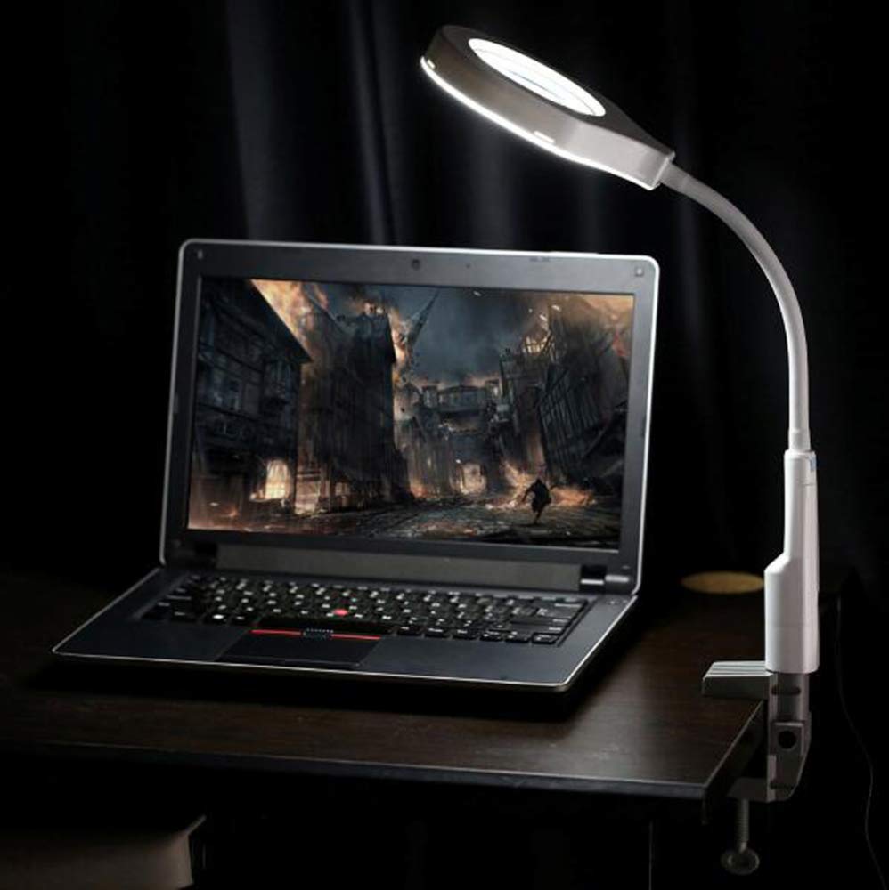 Lupe, Vergrößerungsbrille, LED-Licht, Leselupe, Hobby, Zeitung, Schreibtisch, Tischlampe, Bücher, freihändiger Ständer, Stirnband, beleuchteter Handaufsatz für 3D-Handybildschirm, ganze Seite, sm