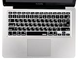 XSKN Hebrew Language Keyboard Cover Silicone Skin for MacBook Air,Macbook Pro 13 15 17 Inch(US and EU version) (Black)