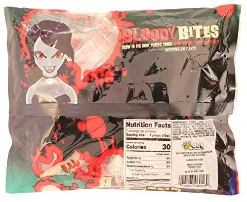 Bloody Bites Halloween Candy Fangs 3 Pk Bags miniatura 2