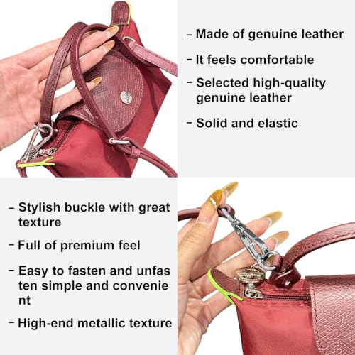 Image of Jiesinlov Leather Bag Shoulder Strap Replacement Crossbody Adjustable Conversion Kit Fit for Mini Pouch